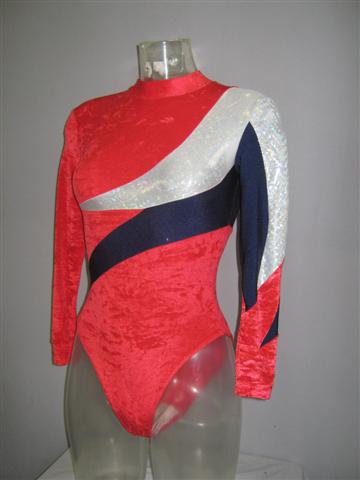 Body vellutato con inserti blu e bianchi